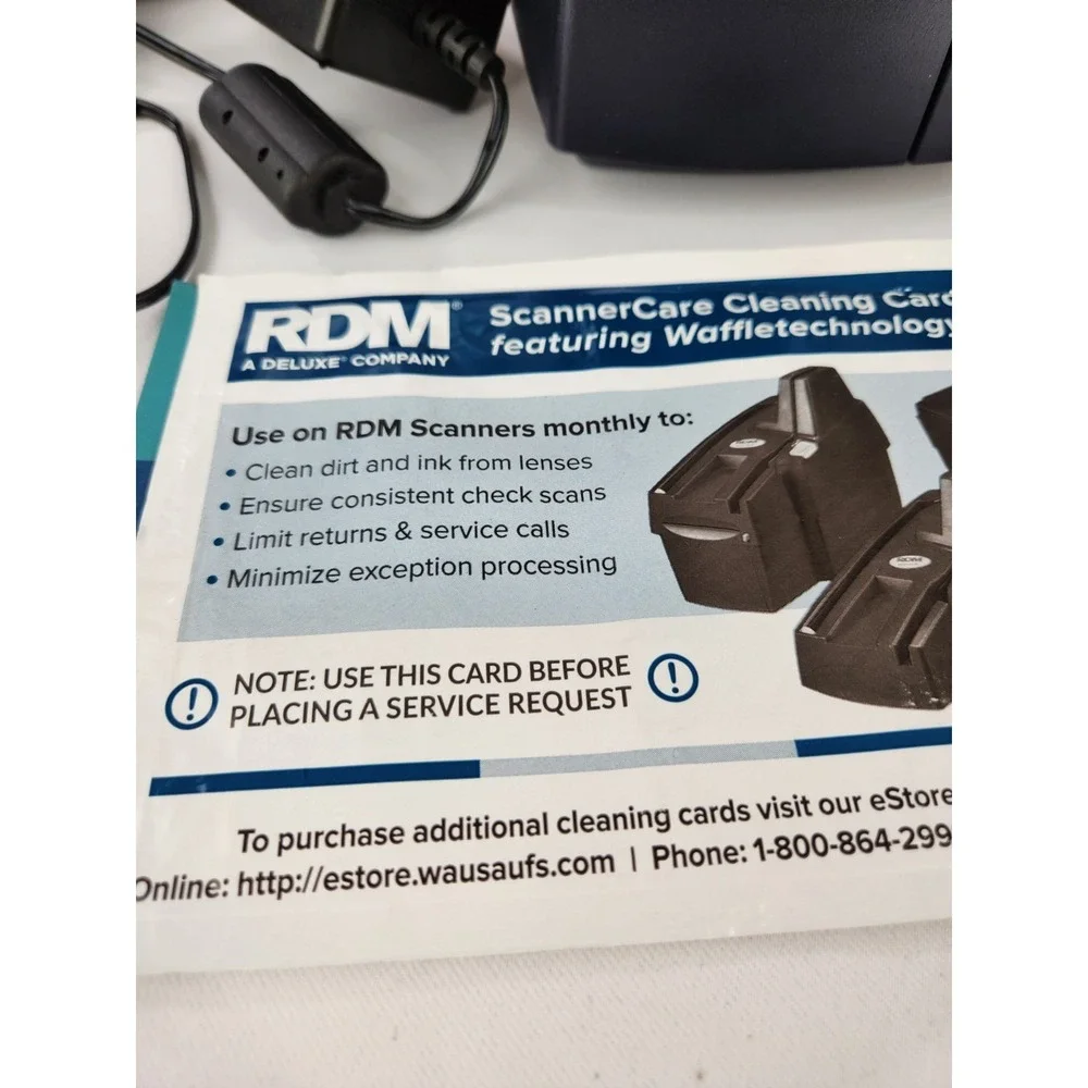 RDM EC9600i SF Check Reader Scanner Incl Cords And Quick‎ Start Guide Heavy Duty
